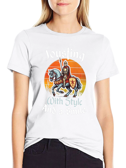 Camiseta Negra: Justas con Estilo y una Sonrisa