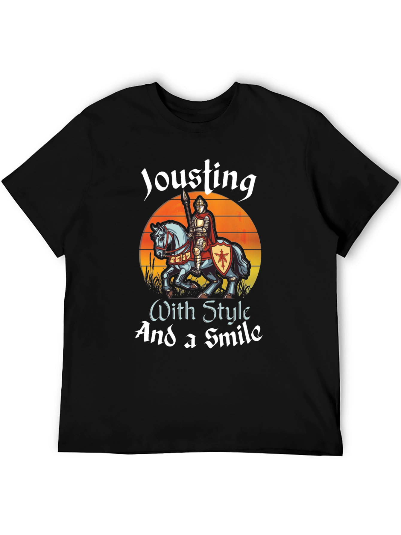Camiseta Negra: Justas con Estilo y una Sonrisa