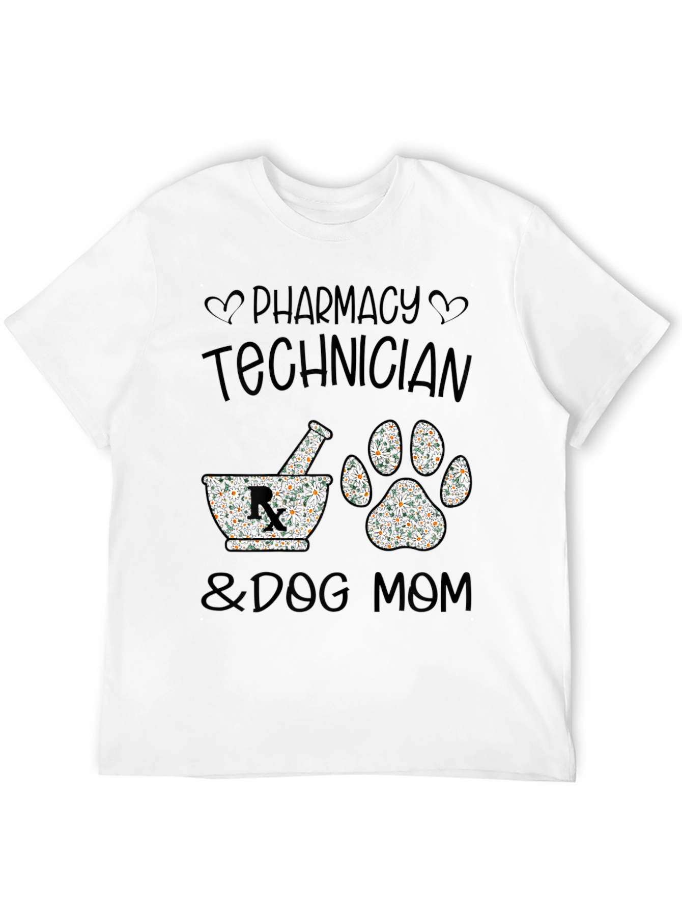 Camiseta Negra Pharmacy Technician & Dog Mom