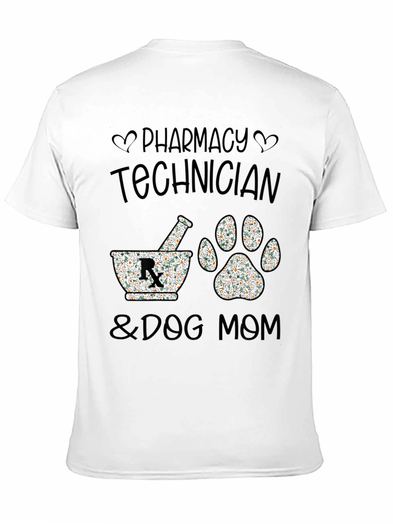 Camiseta Negra Pharmacy Technician & Dog Mom