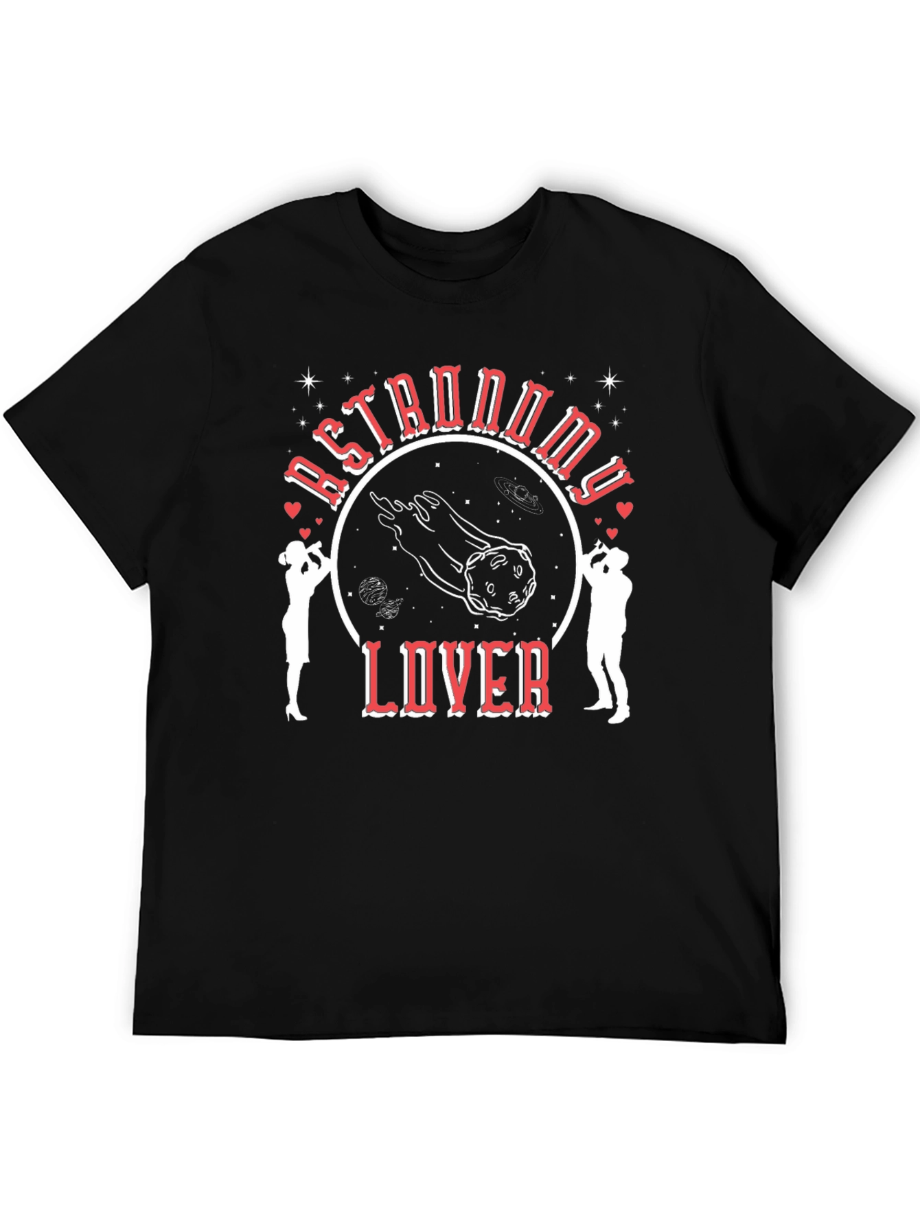 Camiseta Negra Astronomy Lover