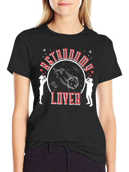 Camiseta Negra Astronomy Lover