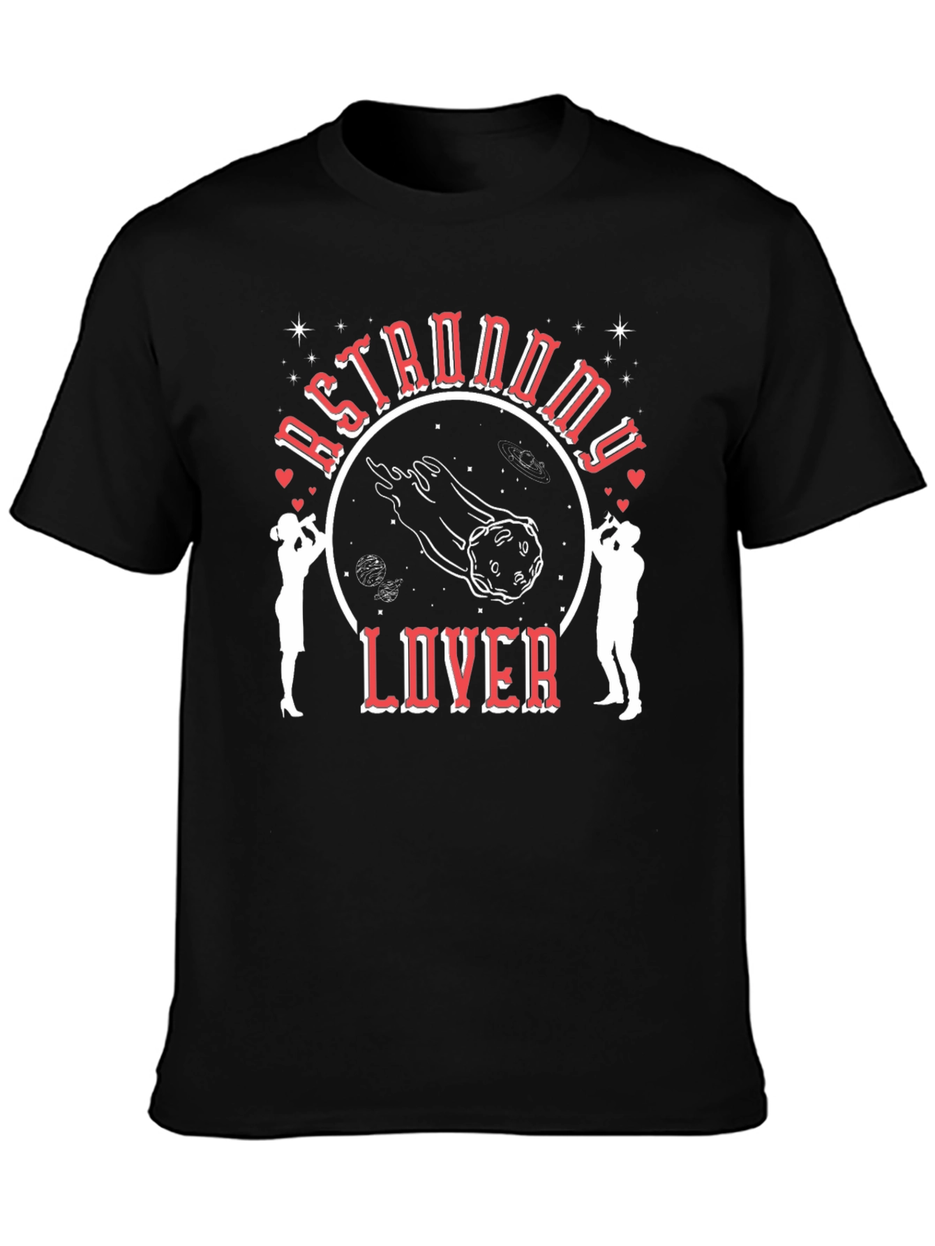 Camiseta Negra Astronomy Lover