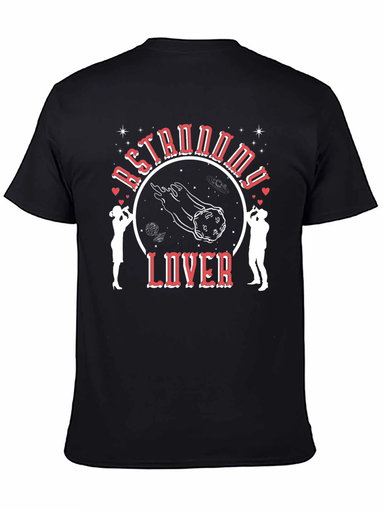 Camiseta Negra Astronomy Lover