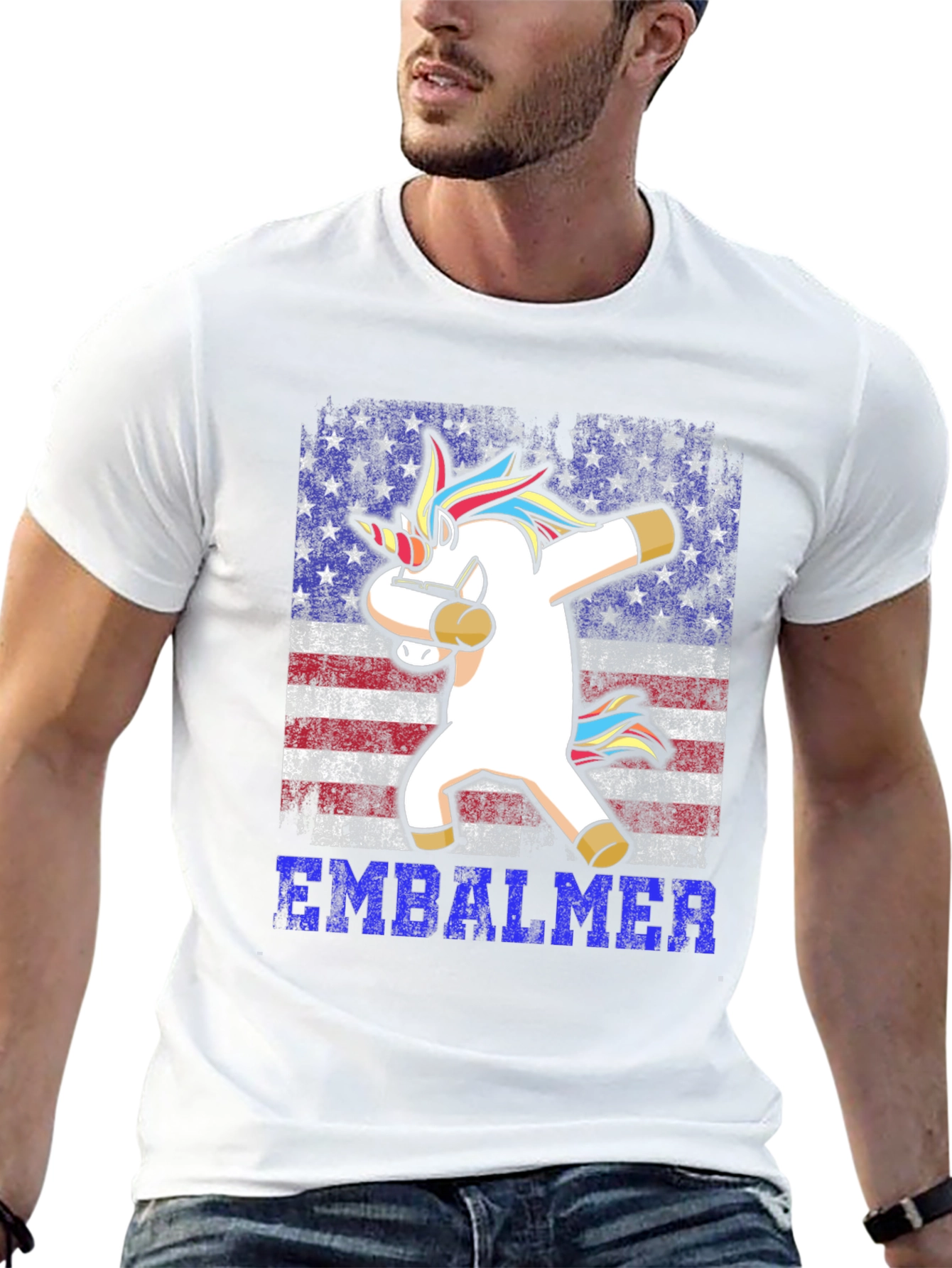 Camiseta Embalmer Unicornio USA