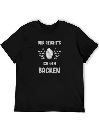 Camiseta Negra con Diseño de Repostería
