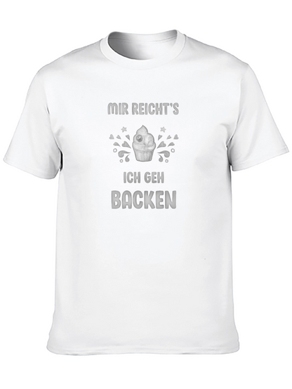 Camiseta Negra con Diseño de Repostería