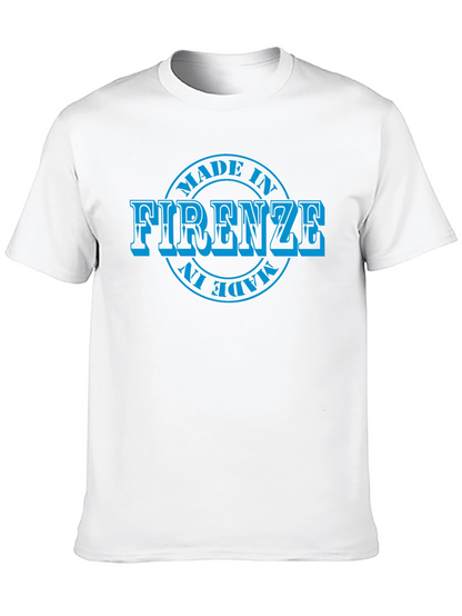 Camiseta Negra Hombre - Diseño Made in Firenze