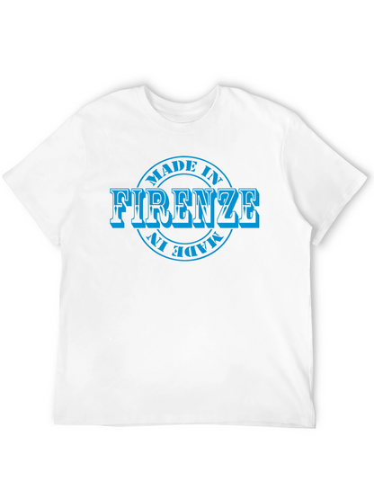 Camiseta Negra Hombre - Diseño Made in Firenze