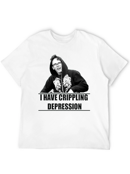 Camiseta Unisex Negra - Depresión Crippling