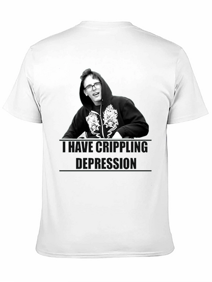 Camiseta Unisex Negra - Depresión Crippling