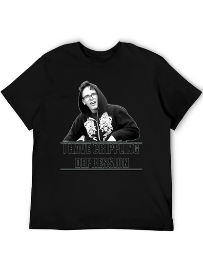 Camiseta Unisex Negra - Depresión Crippling