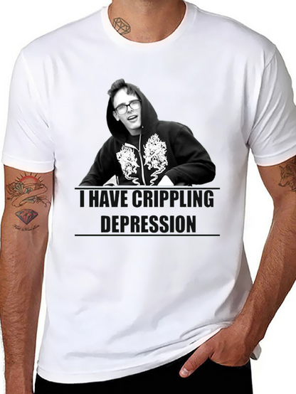 Camiseta Unisex Negra - Depresión Crippling