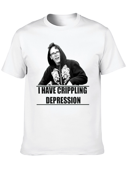 Camiseta Unisex Negra - Depresión Crippling