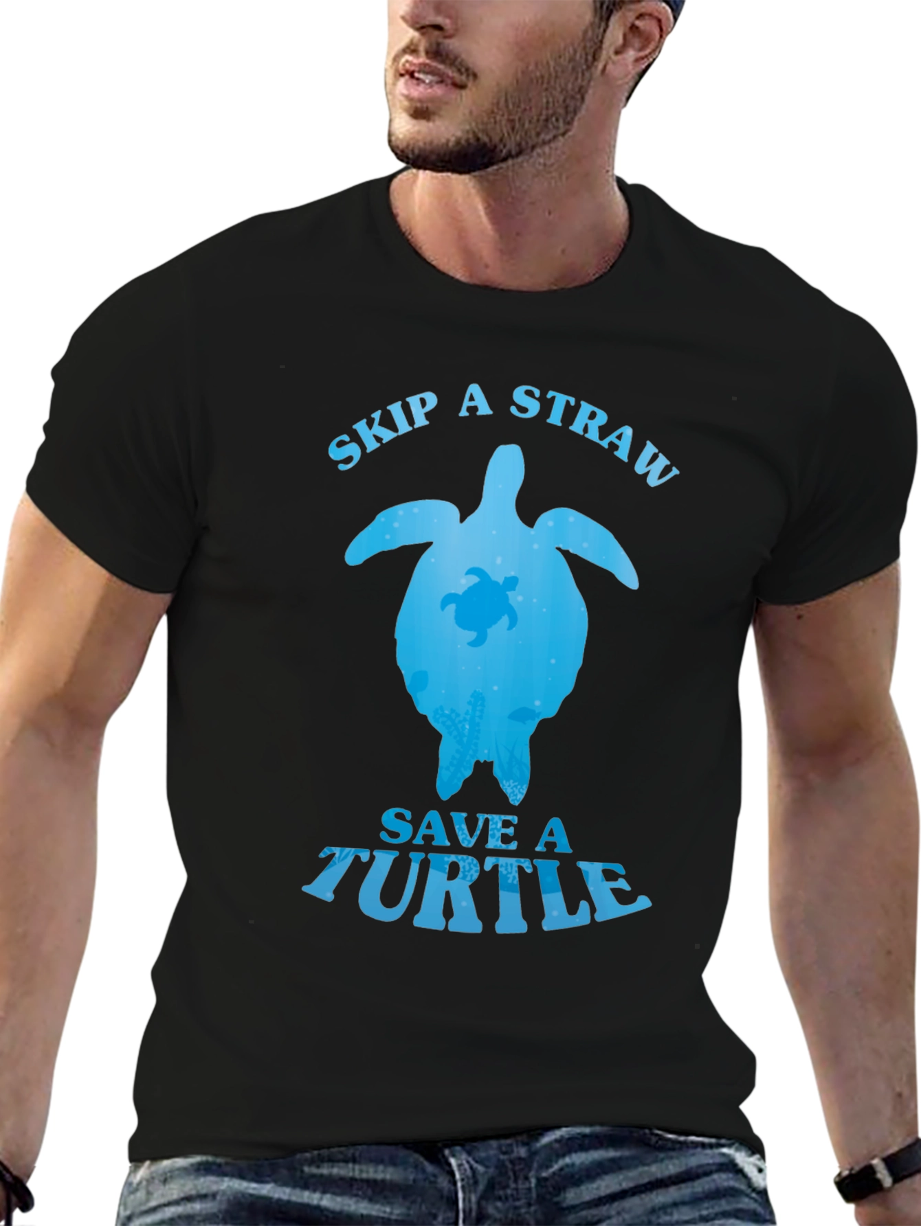 Camiseta Negra: Salva las Tortugas