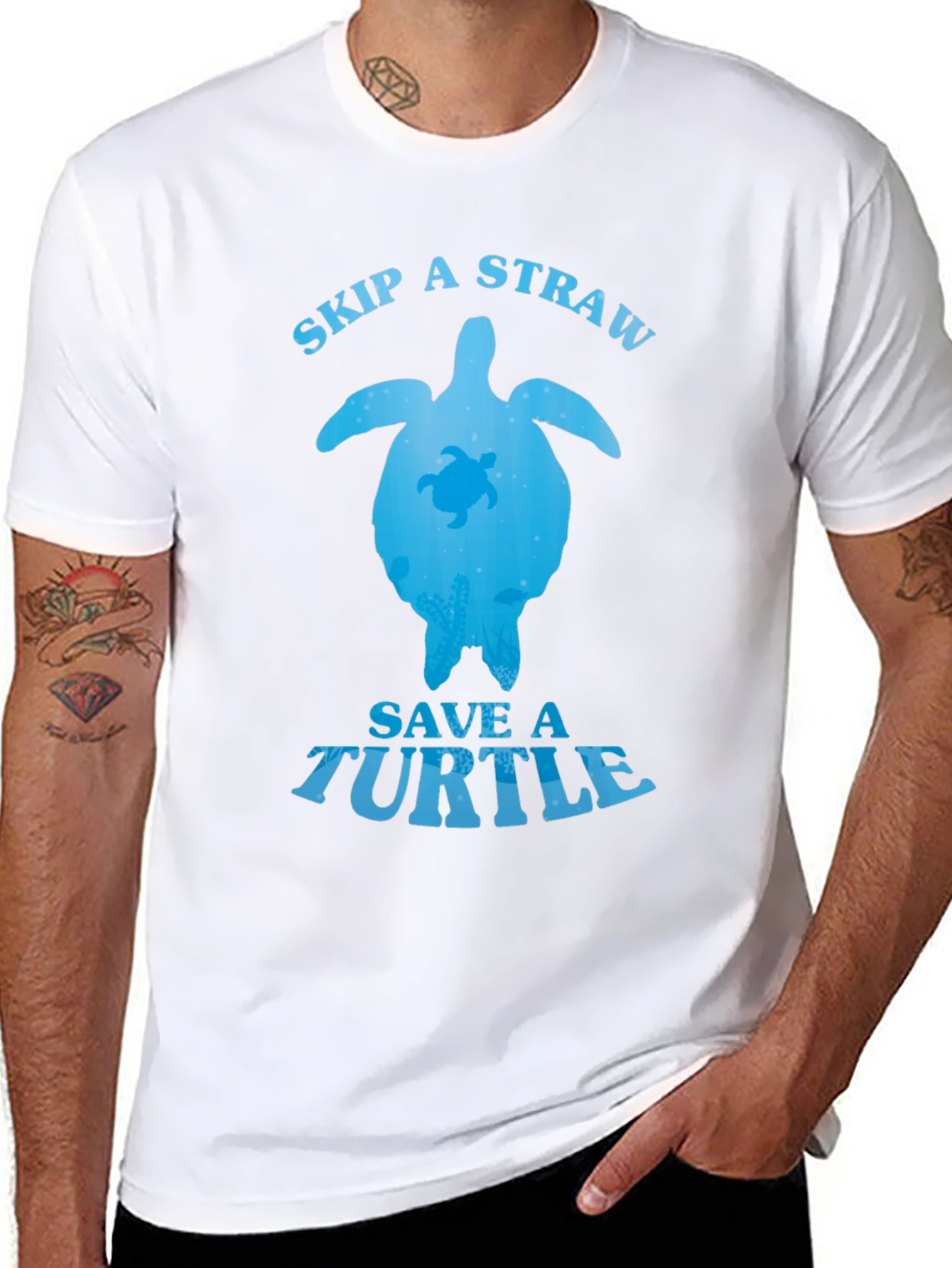 Camiseta Negra: Salva las Tortugas
