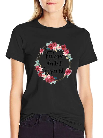 Camiseta Futuro Higienista Dental Floral