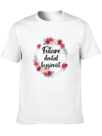 Camiseta Futuro Higienista Dental Floral