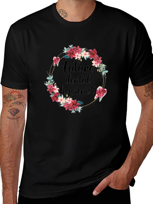 Camiseta Futuro Higienista Dental Floral