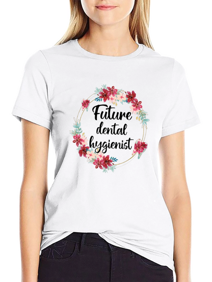 Camiseta Futuro Higienista Dental Floral