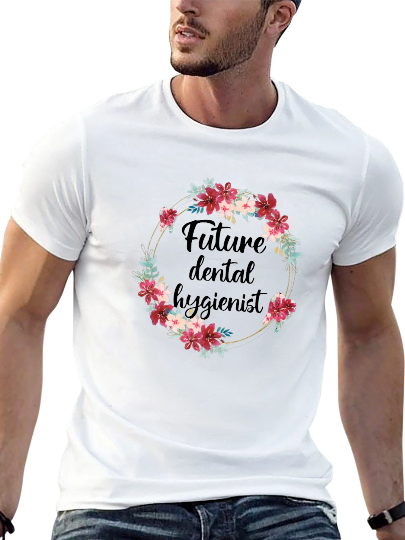 Camiseta Futuro Higienista Dental Floral