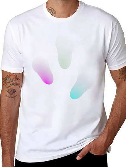 Camiseta Negra Hombre Diseño Abstracto