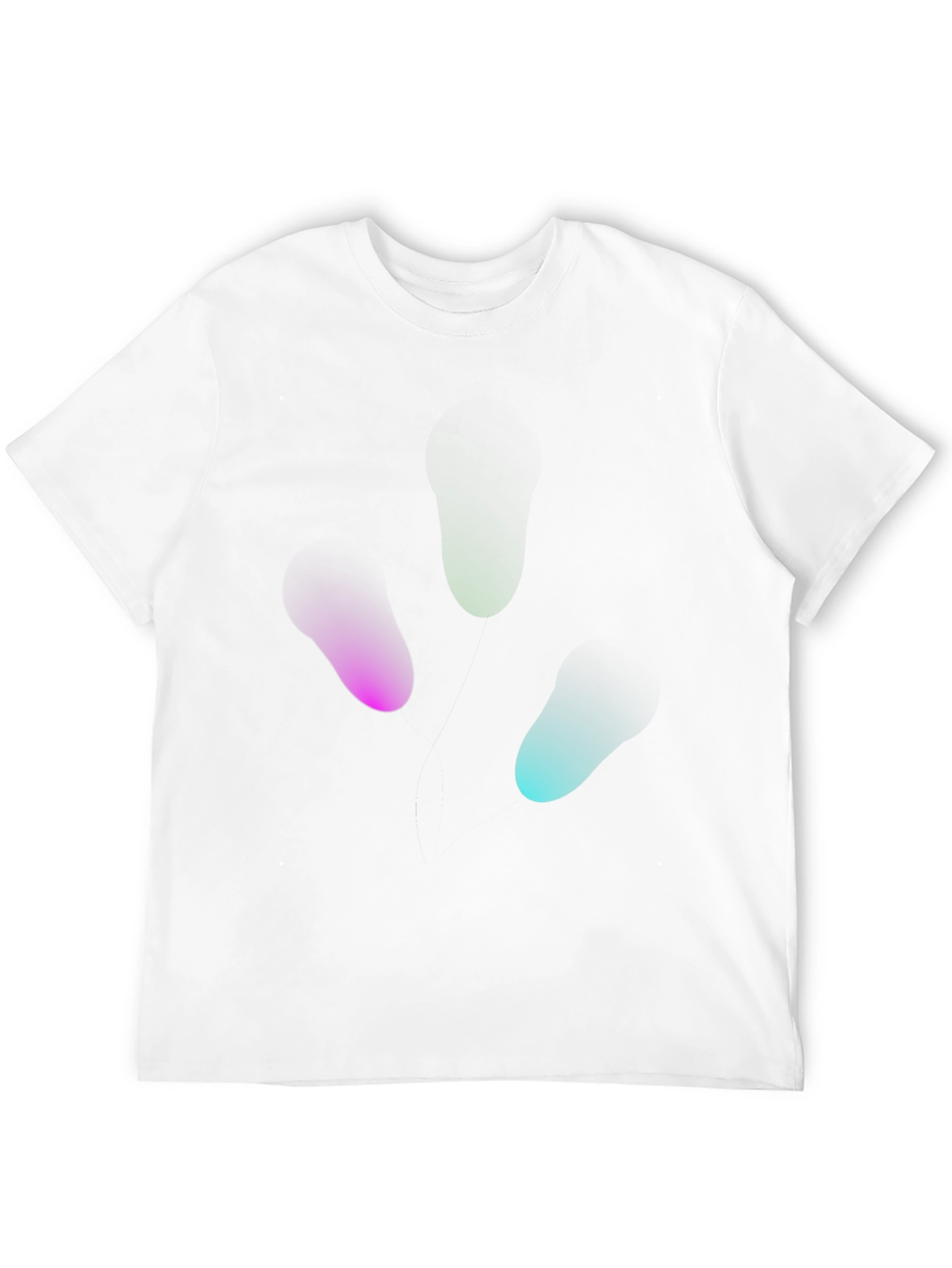 Camiseta Negra Hombre Diseño Abstracto