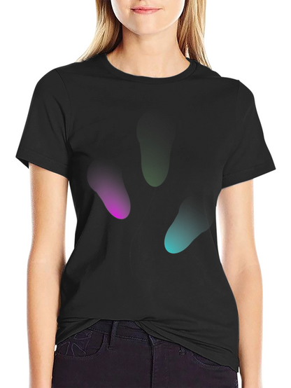 Camiseta Negra Hombre Diseño Abstracto