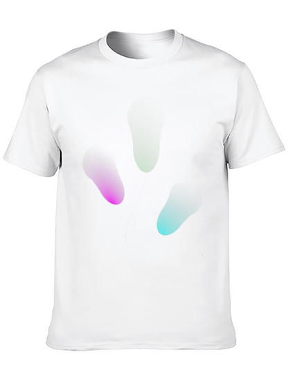 Camiseta Negra Hombre Diseño Abstracto