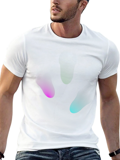 Camiseta Negra Hombre Diseño Abstracto