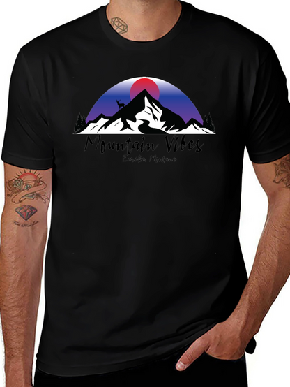 Camiseta Negra Mountain Vibes