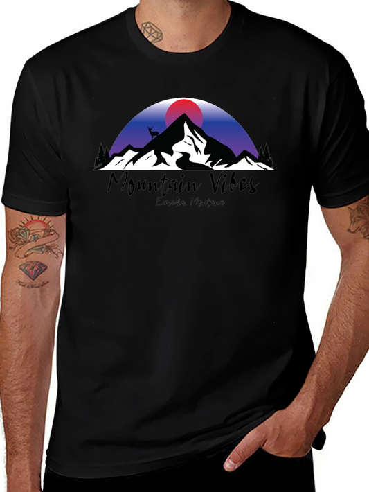 Camiseta Negra Mountain Vibes