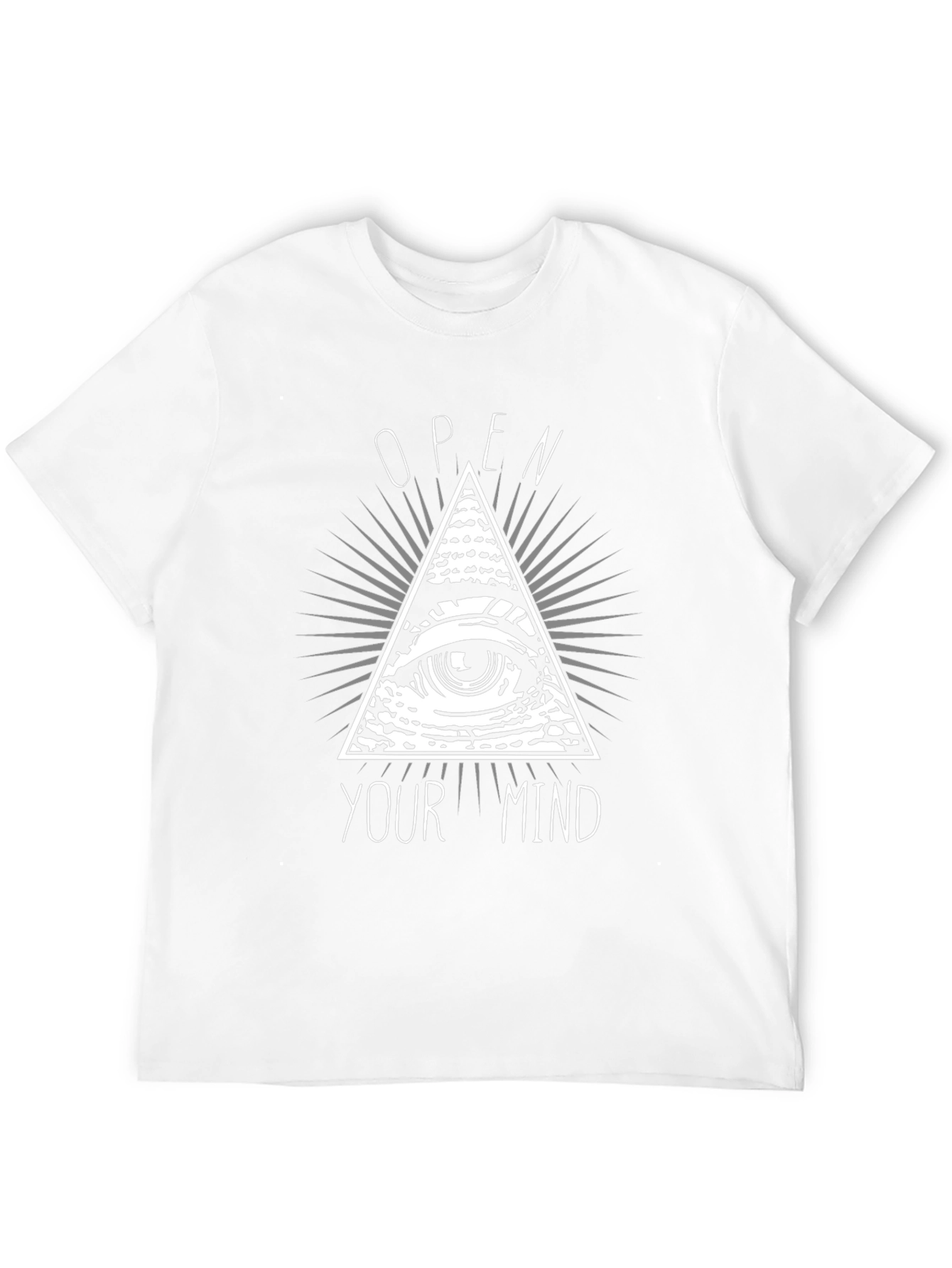 Camiseta Negra Abre tu Mente con Diseño Piramidal