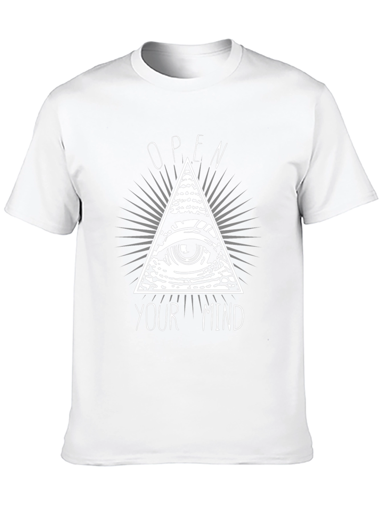 Camiseta Negra Abre tu Mente con Diseño Piramidal