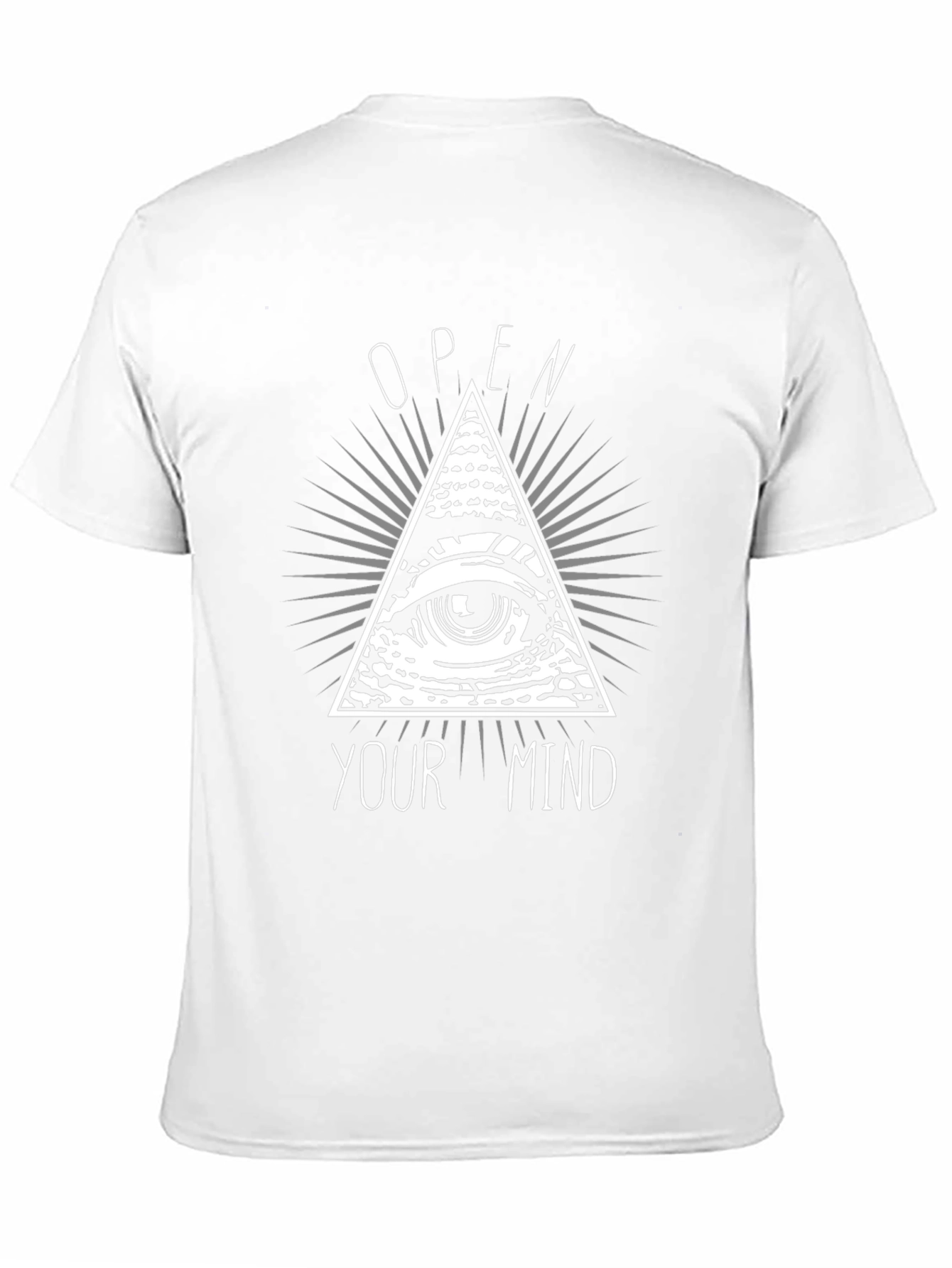 Camiseta Negra Abre tu Mente con Diseño Piramidal