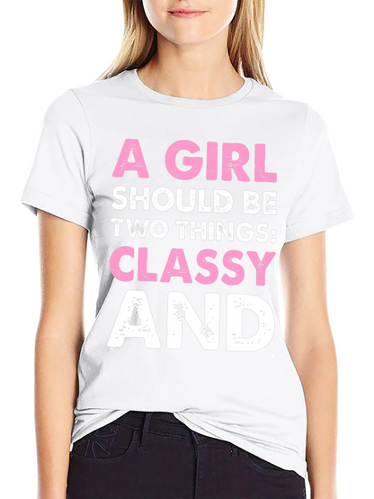 Camiseta con frase para mujer
