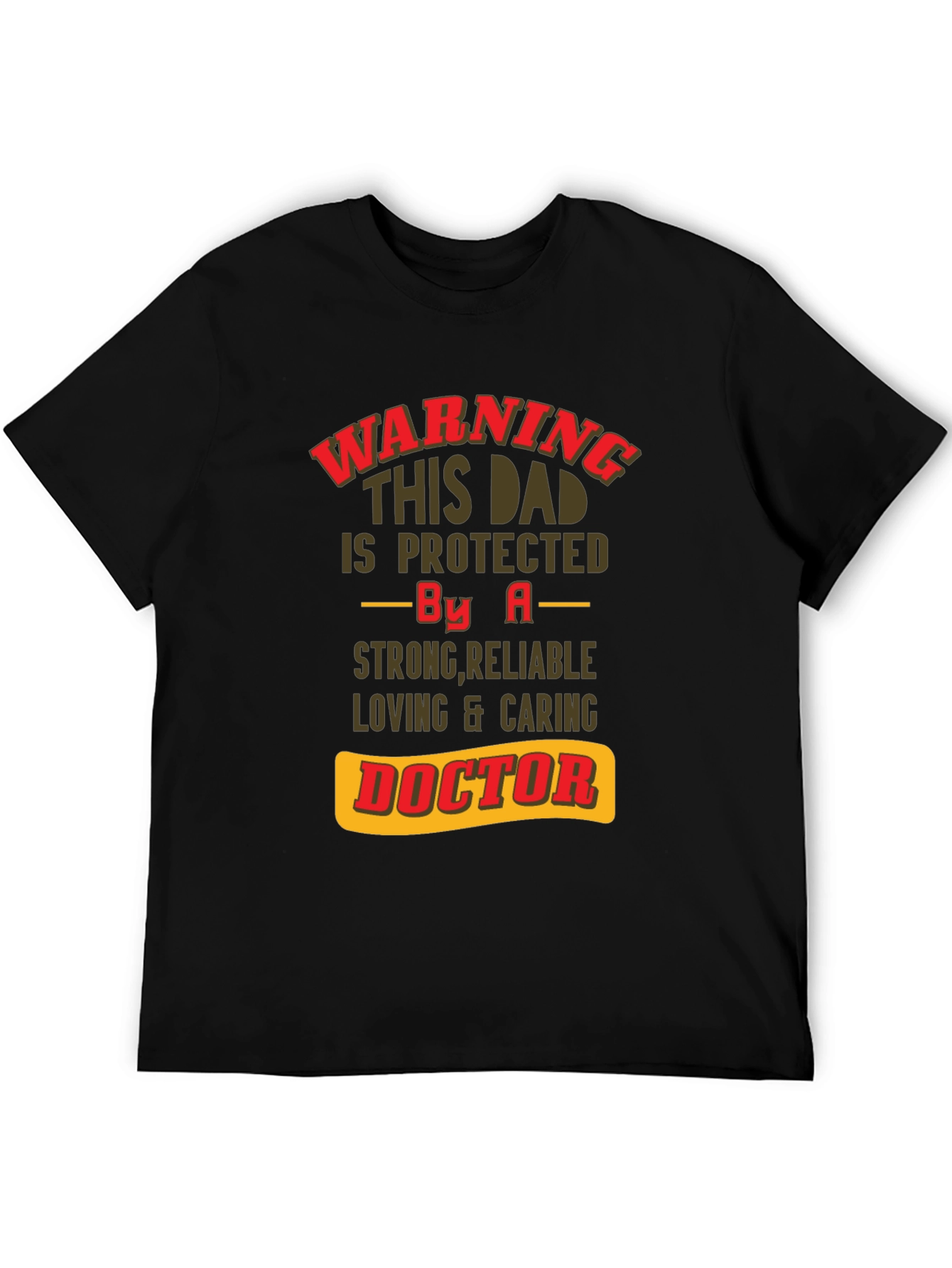 Camiseta de Papá Protegido por un Doctor