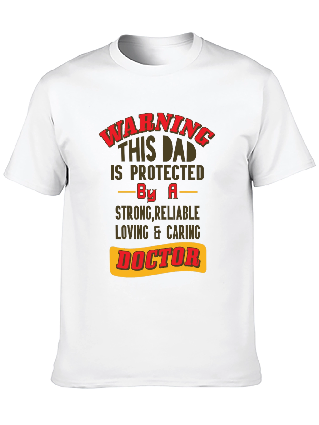 Camiseta de Papá Protegido por un Doctor
