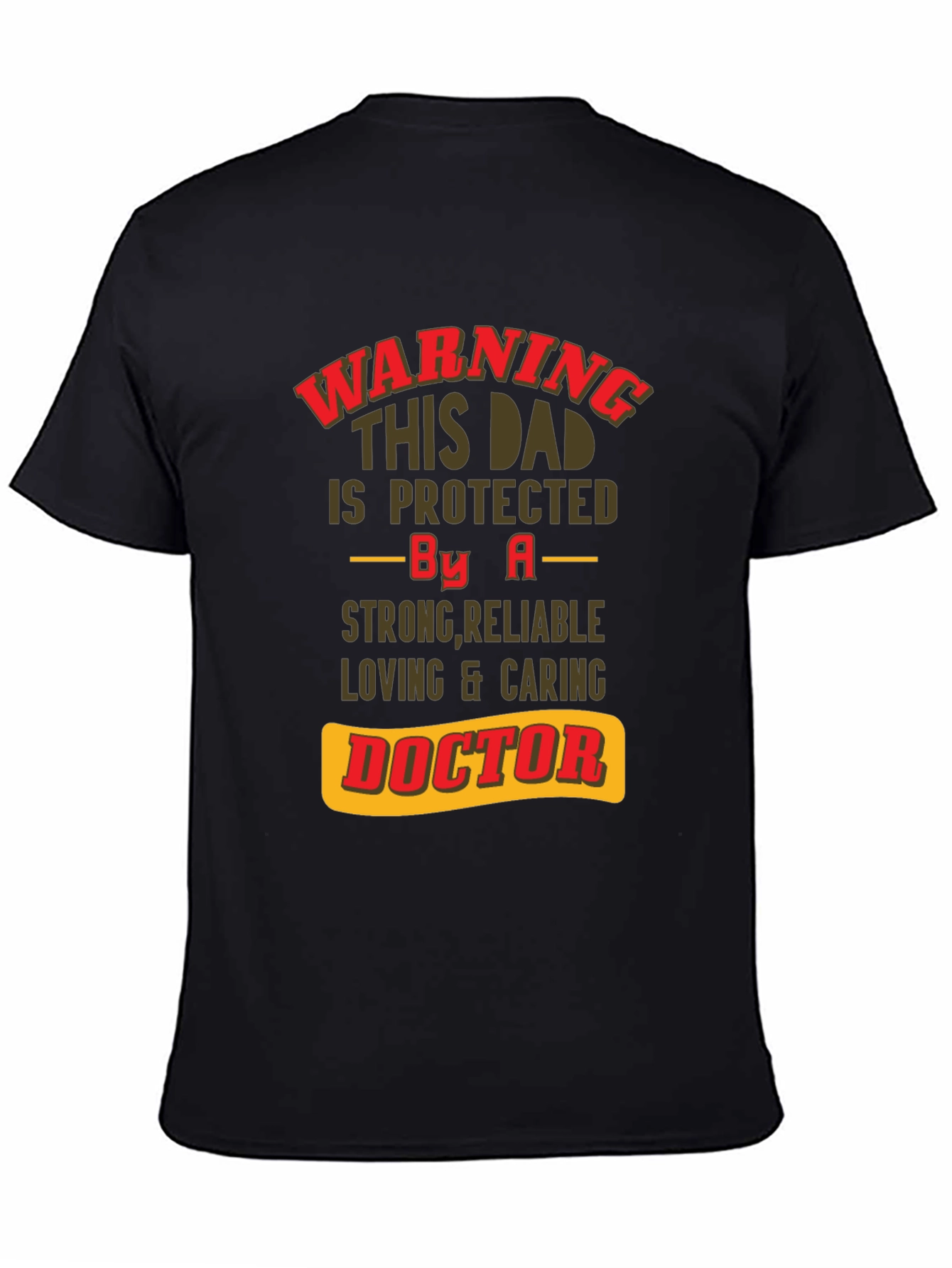 Camiseta de Papá Protegido por un Doctor