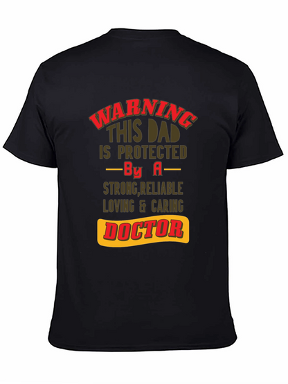 Camiseta de Papá Protegido por un Doctor