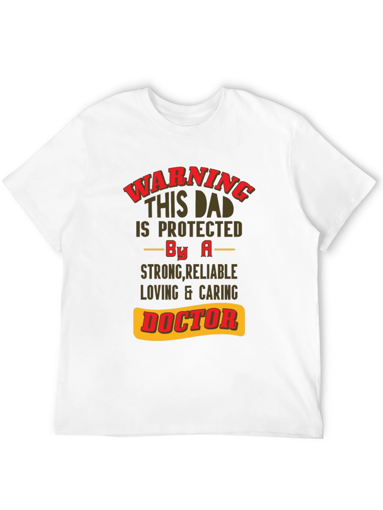 Camiseta de Papá Protegido por un Doctor