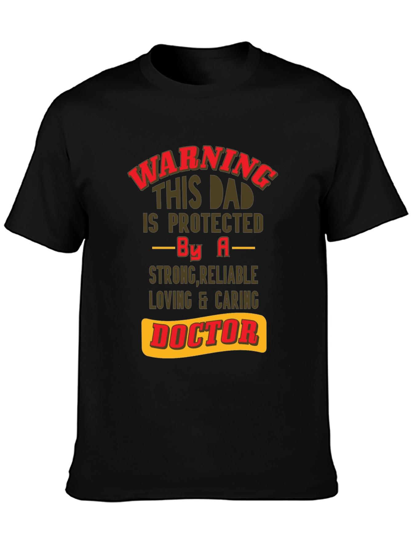 Camiseta de Papá Protegido por un Doctor