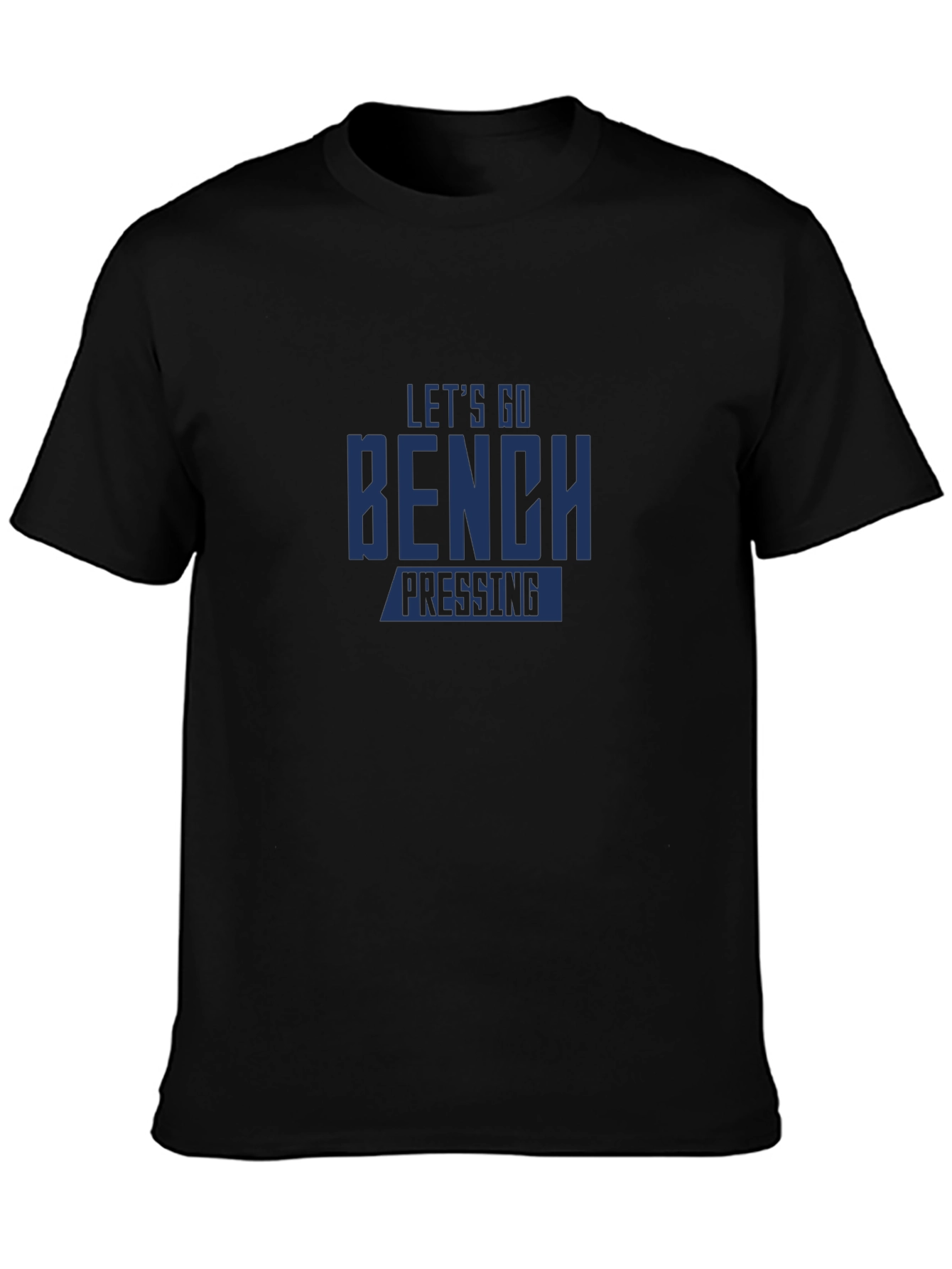 Camiseta Negra: ¡Vamos al Press de Banca!