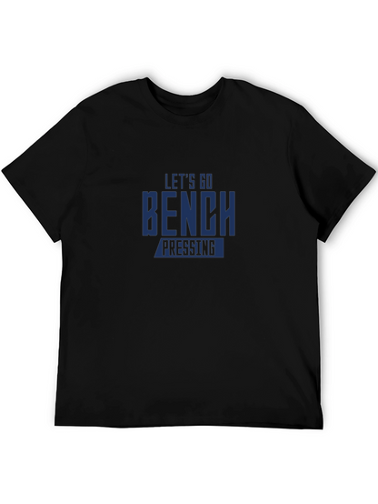 Camiseta Negra: ¡Vamos al Press de Banca!