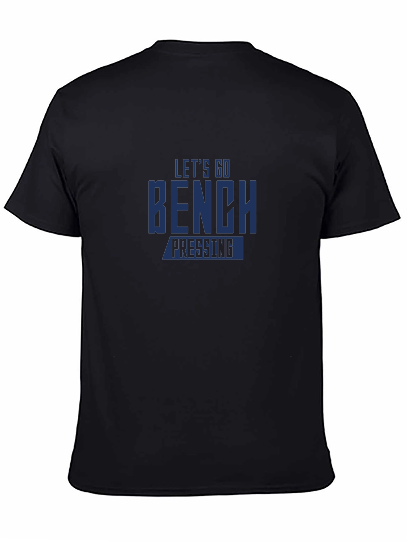 Camiseta Negra: ¡Vamos al Press de Banca!