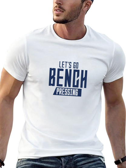 Camiseta Negra: ¡Vamos al Press de Banca!