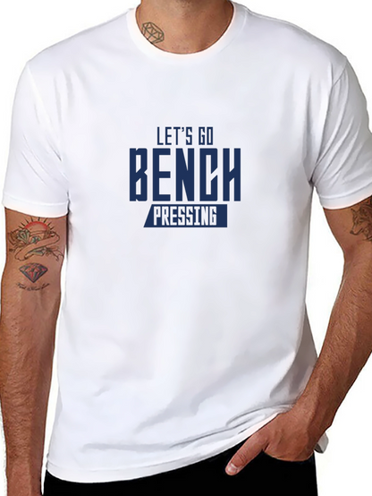 Camiseta Negra: ¡Vamos al Press de Banca!