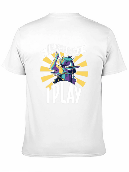 Camiseta Negra Cristiana In Jesus Name I Play