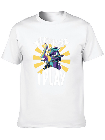 Camiseta Negra Cristiana In Jesus Name I Play