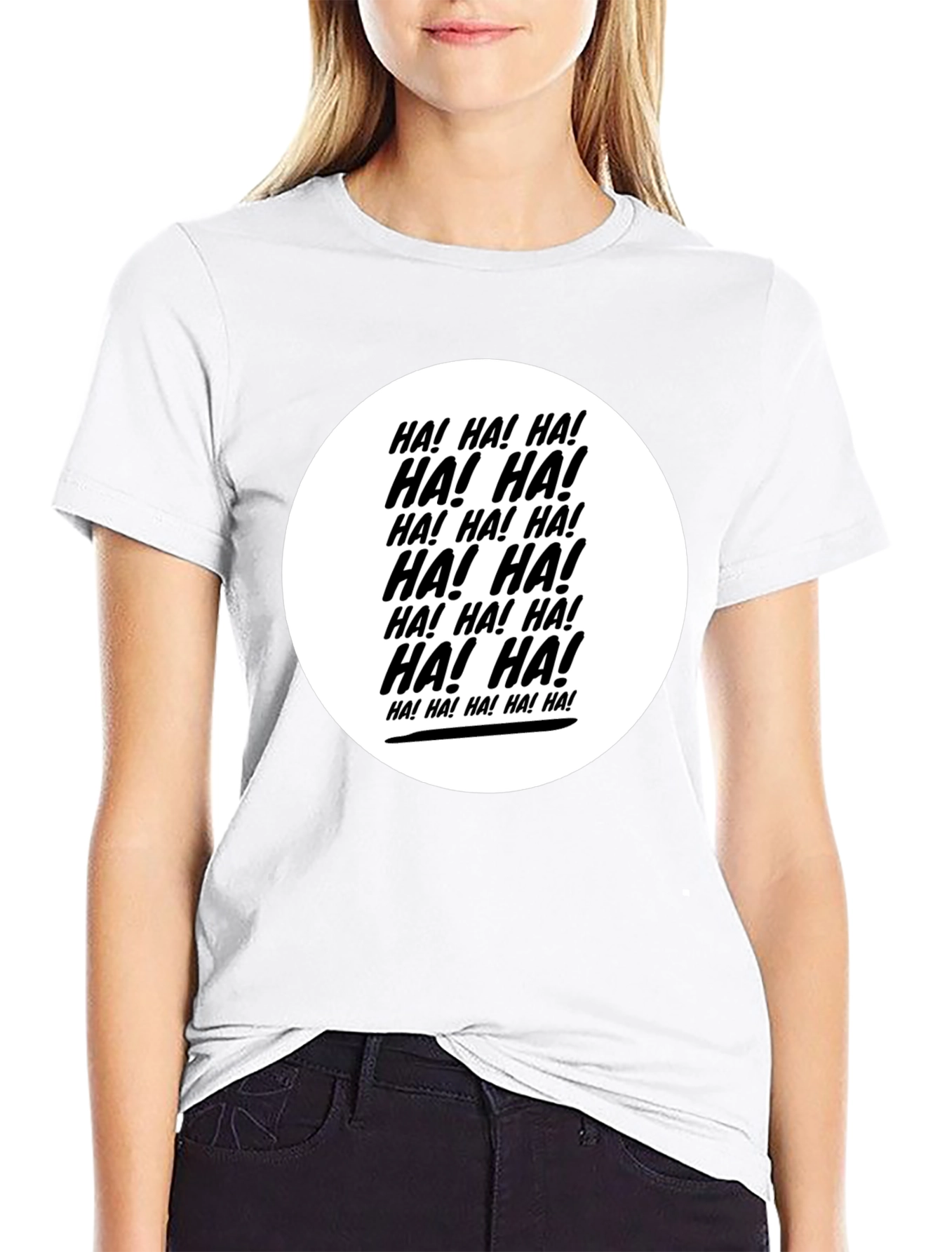 Camiseta Negra ¡HA! ¡HA! ¡HA!